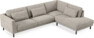 Willow - 3-sits soffa med divan höger, fast klädsel - Grå