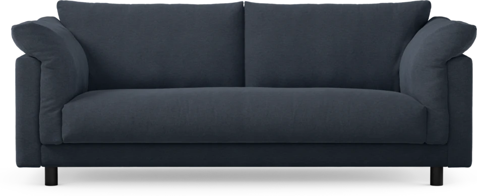 Cherrie - 2,5-sits soffa, hel dyna, fast klädsel - Blå