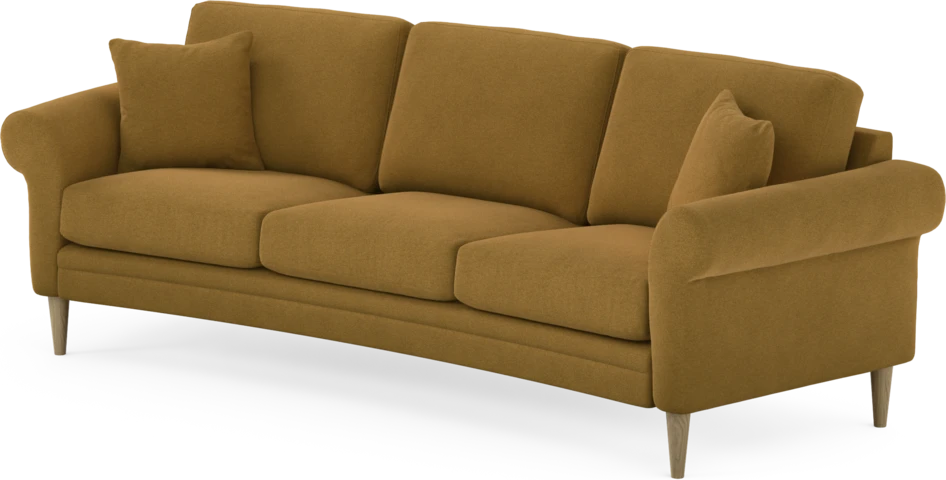Eden - 3-sits soffa svängd - Gul