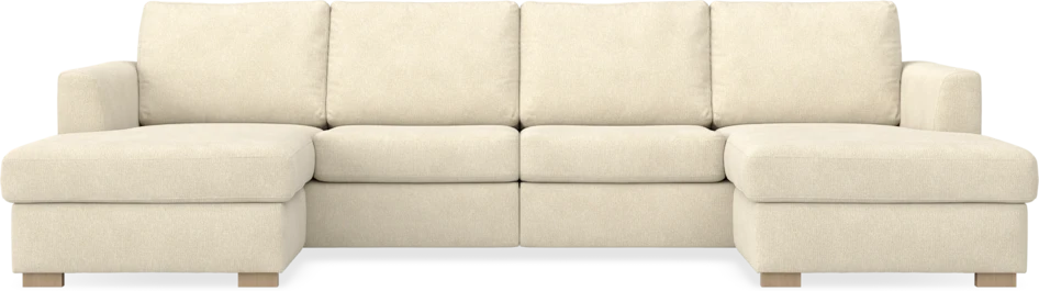 Friday - 2-sits soffa med två schäslonger - Beige