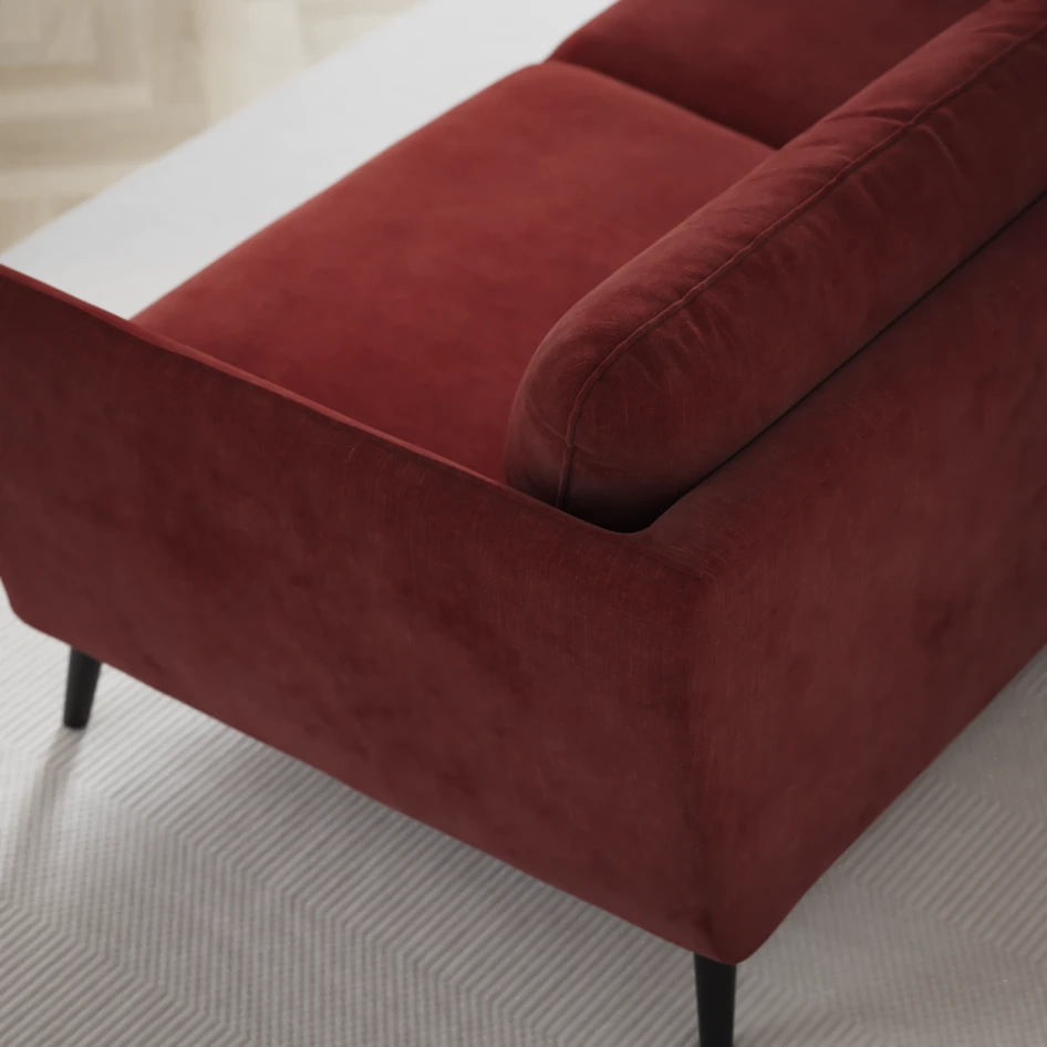 Madison Lux - Hörnsoffa med schäslong höger - Rosa