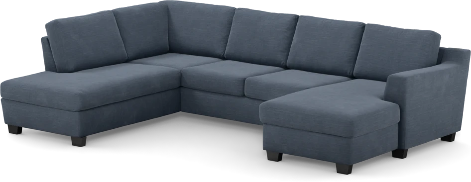 Friday - 3-sits soffa med divan vänster och schäslong höger - Blå