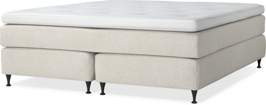 Delux Sense - Kontinentalsäng, dubbelsäng med bäddmadrass - Beige