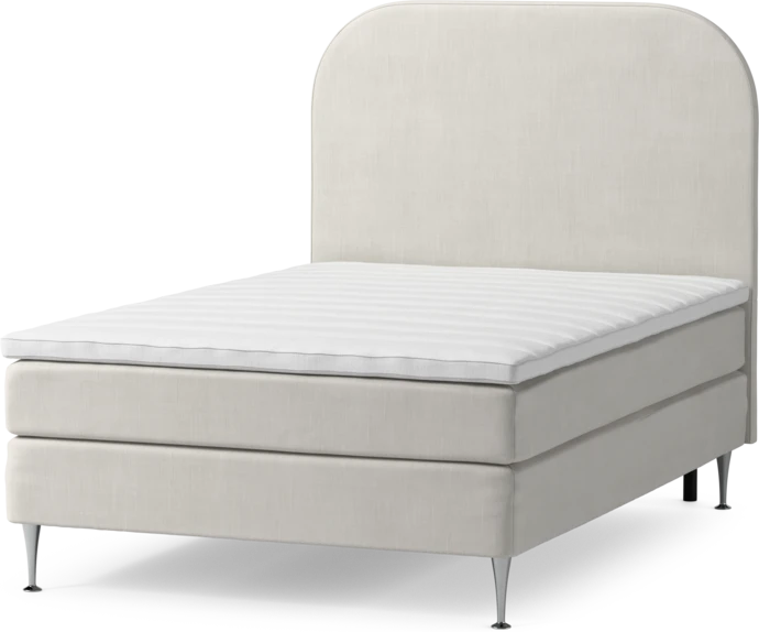 Roma Family, Kontinentalsäng, enkelsäng med bäddmadrass och sänggavel slät, B 105-140