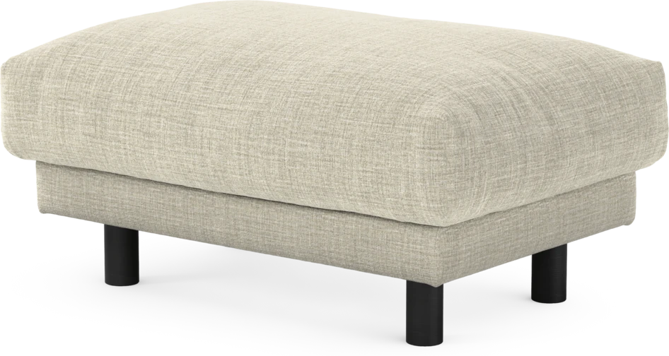 Cherrie - Fotpall 110, fast klädsel - Beige