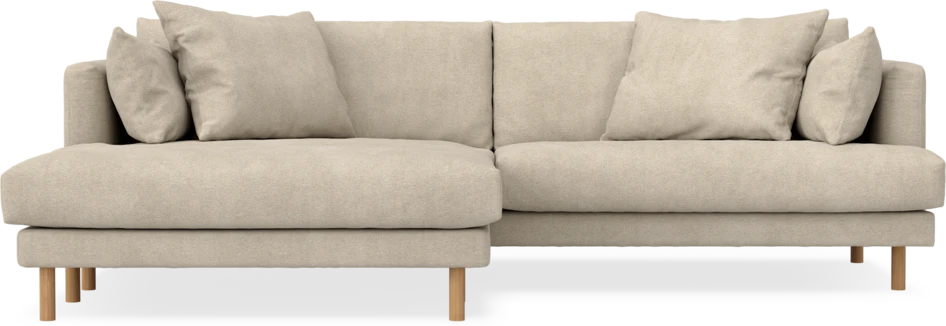 Harper - 4-sits med schäslong XL vänster - Beige