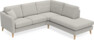 Eden - 2-sits soffa med divan - Grå