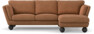Madison - 2-sits soffa med schäslong höger - Orange