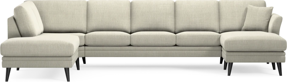Eden - 3-sits soffa med divan vänster och schäslong höger - Beige
