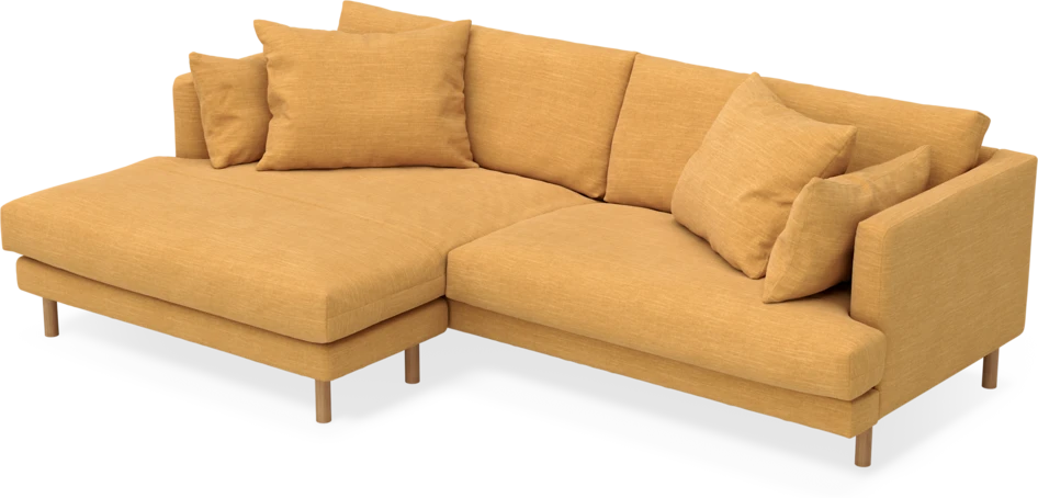 Harper - 4-sits med schäslong XL vänster - Gul