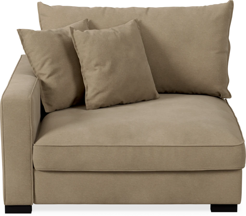 Rossi - 1,5-sits med armstöd vänster - Beige
