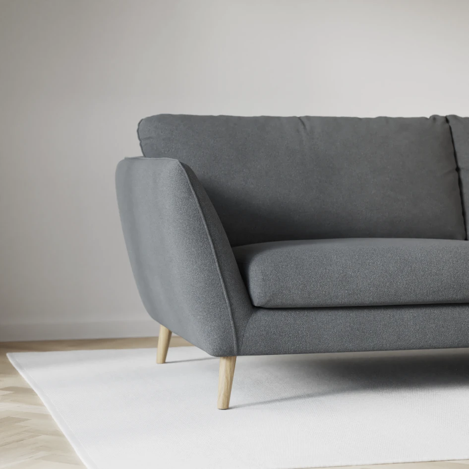 Madison Lux - 2-sits soffa med divan vänster och schäslong höger - Grå