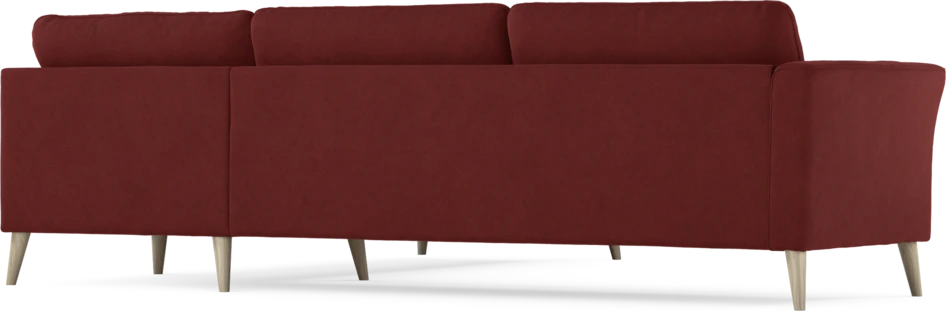 Bridge - Hörnsoffa, 3+2-sits - Röd