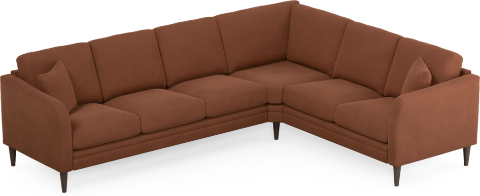Eden - Hörnsoffa, 3+2-sits - Orange