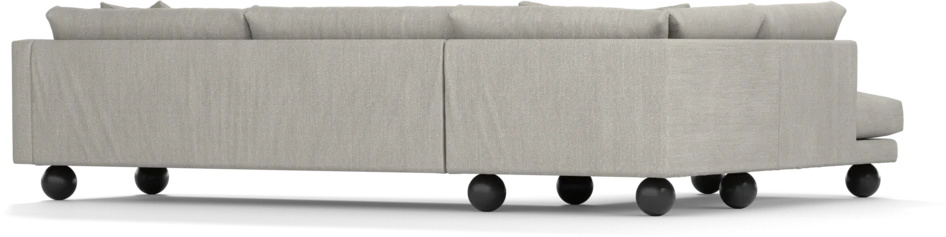 Harper - 3-sits soffa med divan vänster - Grå