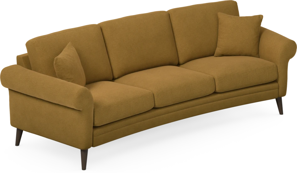 Eden - 3-sits soffa svängd - Gul