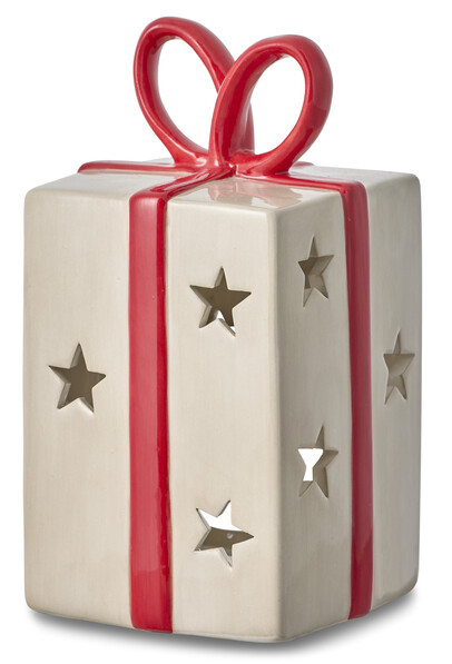 Paket - Ljushållare, 9,3x9,3x16,5 cm - Beige