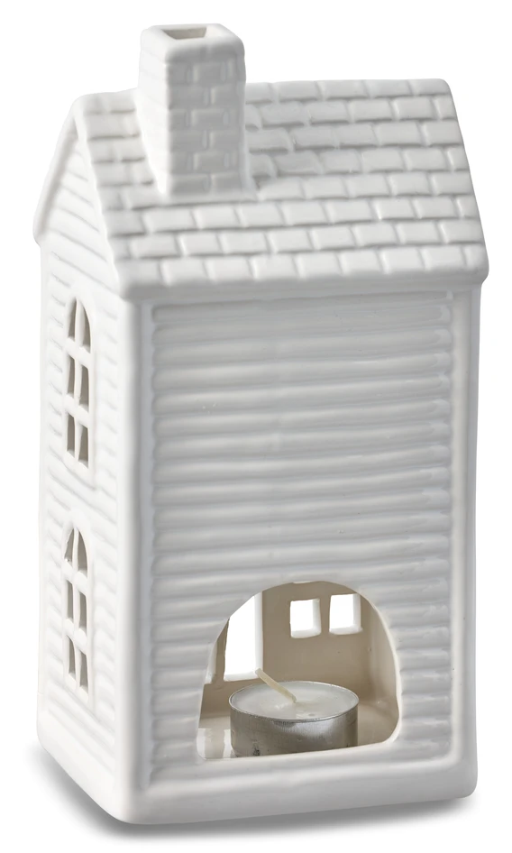 Norrsken - Ljushållare, 11,1x8,6x22,9 cm - Vit