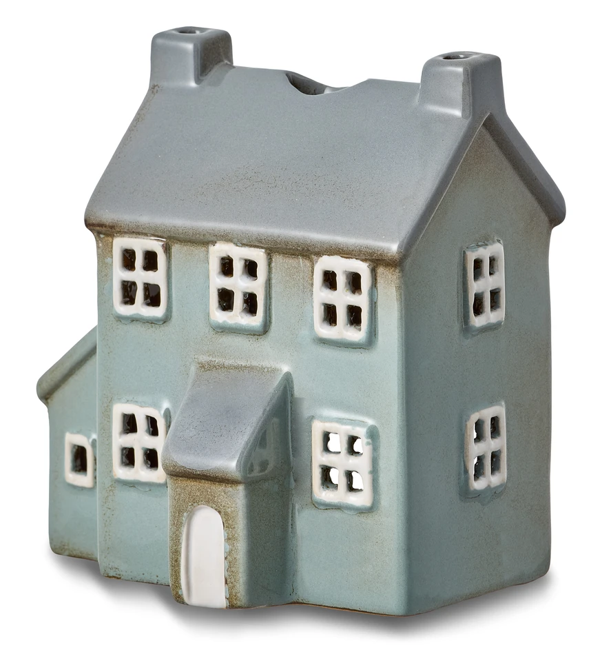 Fjällen Björnrike - Ljuslykta, 13,2x9,5x14,2 cm - Grön