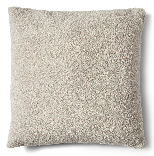 Curly - Prydnadskudde, 60x60 cm - Beige
