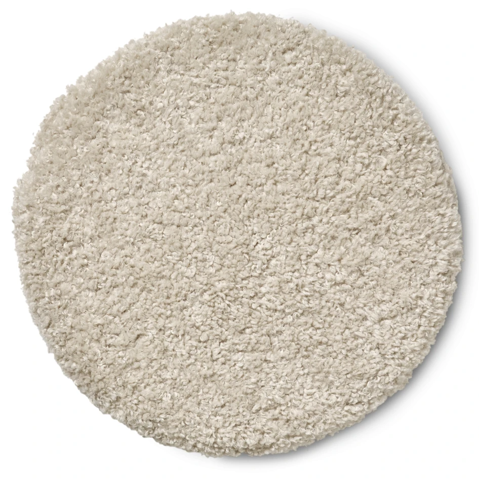 Curly - Stolsdyna, Ø 38 cm - Beige