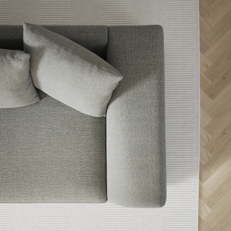 Town - 3-sits soffa med divan vänster och schäslong höger - Grå