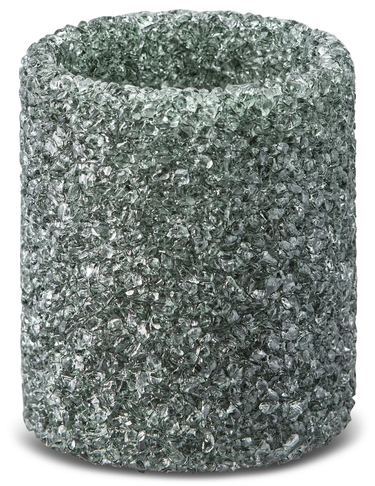 Fizz - Ljuslykta, H 9,5 Ø 8 cm - Grön