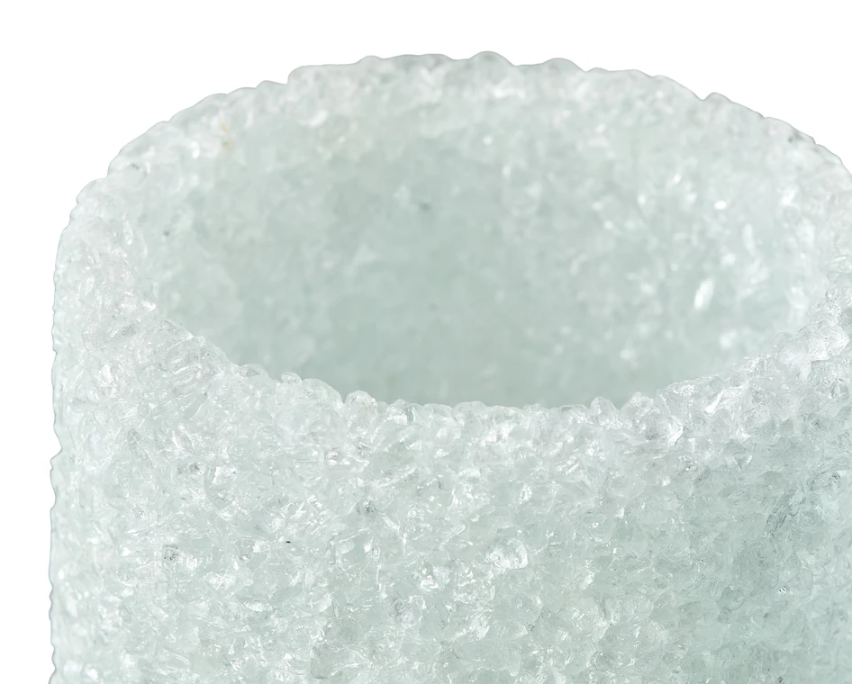 Fizz - Ljuslykta, H 9,5 Ø 8 cm - Vit