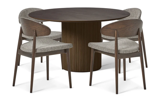 Astrid, Matgrupp med 4 stolar Canape