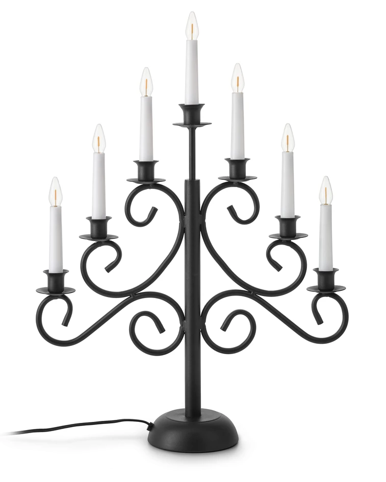 Natalia - Adventsljusstake, 40x55x11,5 cm - Svart