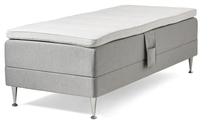 Väderö, Ställbar säng, enkelsäng med bäddmadrass 