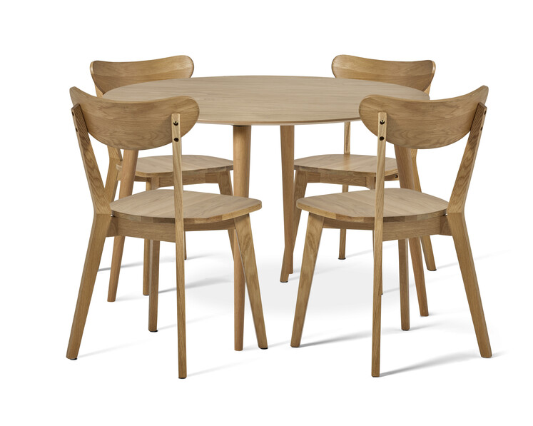 Plaine - Matgrupp med 4 stolar Ludvig - Beige