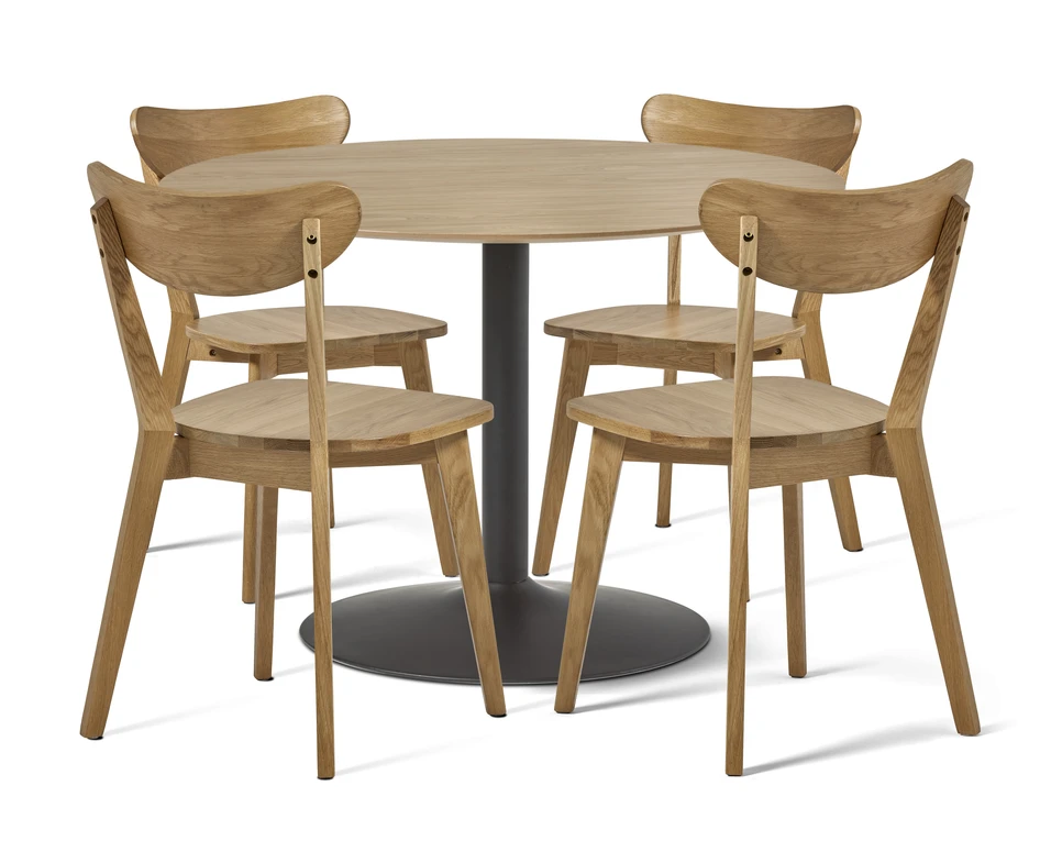 Plaine - Matgrupp med 4 stolar Ludvig - Beige