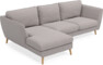 Madison Lux - 2-sits soffa med schäslong vänster - Grå