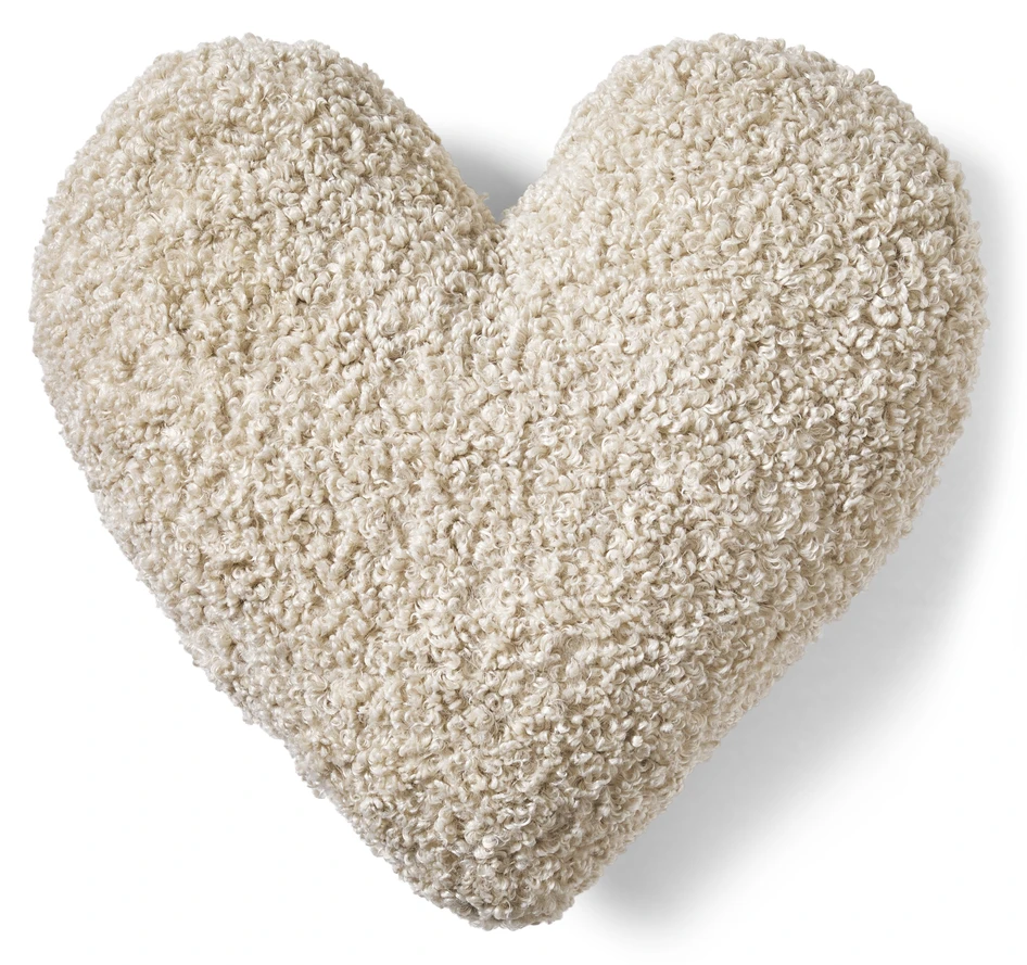 Curly - Hjärta - Beige