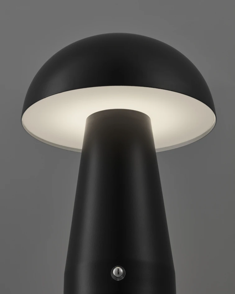 Tilo - Portabel bordslampa, H20 Ø14,5 cm - Svart