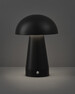 Tilo - Portabel bordslampa, H20 Ø14,5 cm - Svart