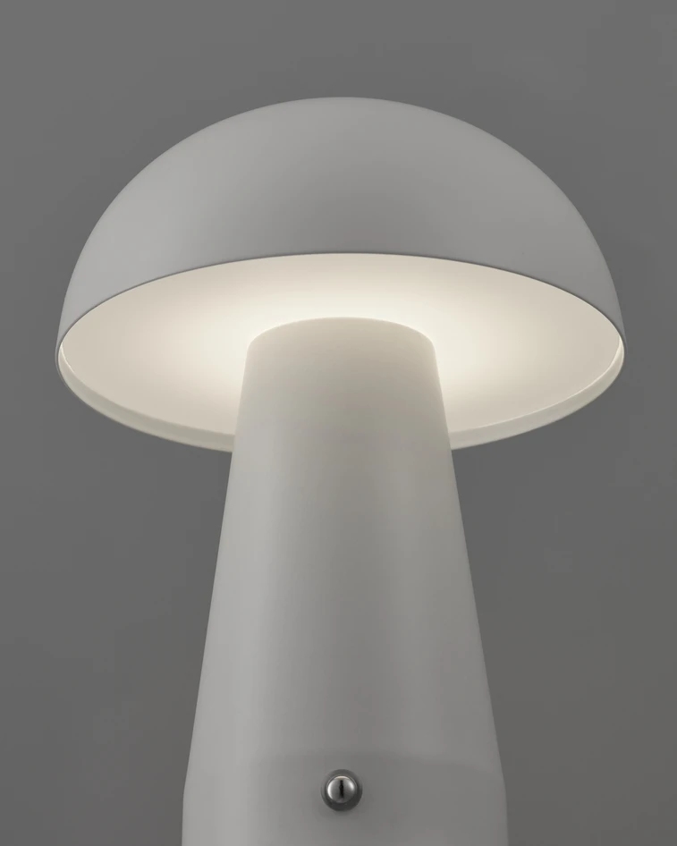 Tilo - Portabel bordslampa, H20 Ø14,5 cm - Vit