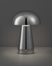 Tilo - Portabel bordslampa, H20 Ø14,5 cm - Grå