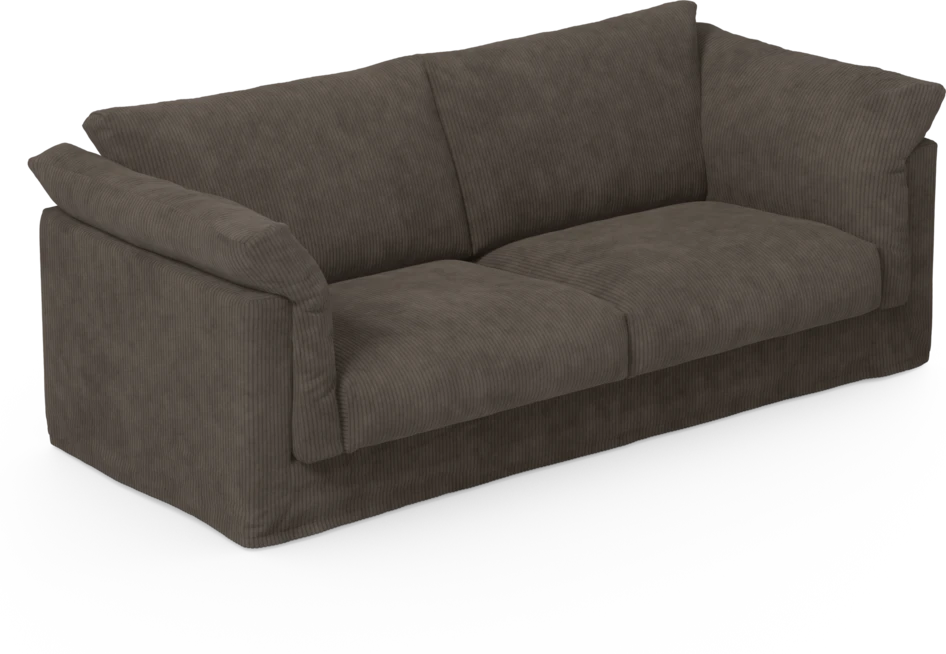 Cherrie - 2,5-sits soffa med kappa - Brun