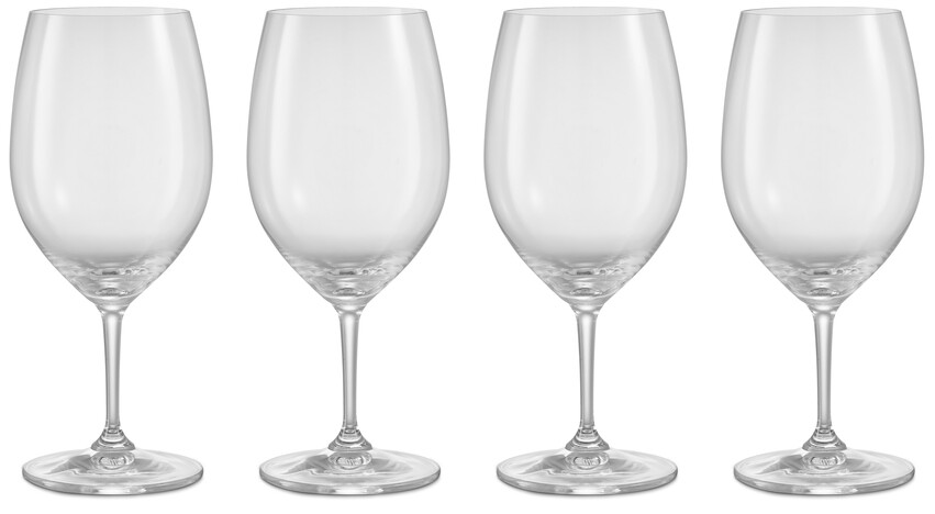 Vivino - Rödvinsglas, H 21,7 Ø 9,5 cm, 61 cl, 4-pack - Vit