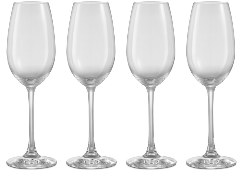 Vivino - Champagneglas, H 21,7 Ø 6,8 cm, 26 cl, 4-pack - Vit