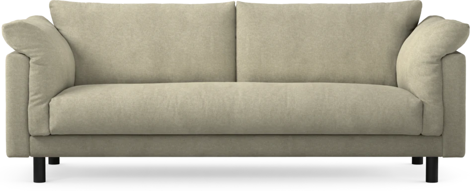 Cherrie - 3-sits soffa, hel dyna, fast klädsel - Beige