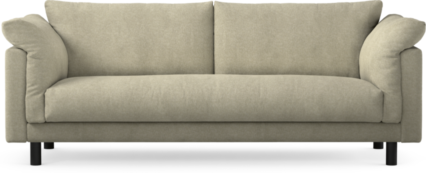 Cherrie - 3-sits soffa, hel dyna, fast klädsel - Beige