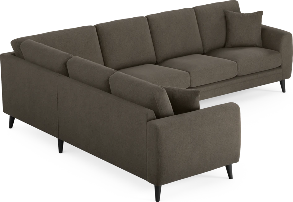 Eden - Hörnsoffa, 2+3-sits - Brun
