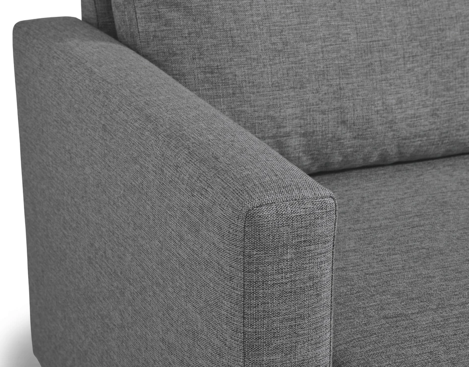 Skaftö - Bäddsoffa med schäslong vänster och divan höger - Grå
