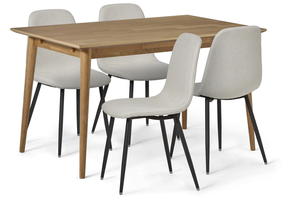 Harry - Matgrupp med 4 stolar Tracy - Beige