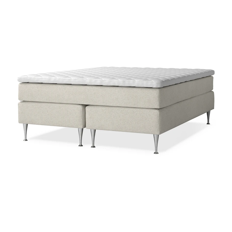 Delux Sense - Kontinentalsäng, dubbelsäng med bäddmadrass Sense - Beige
