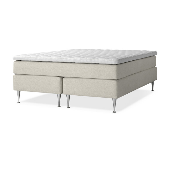 Delux Sense - Kontinentalsäng, dubbelsäng med bäddmadrass Sense - Beige