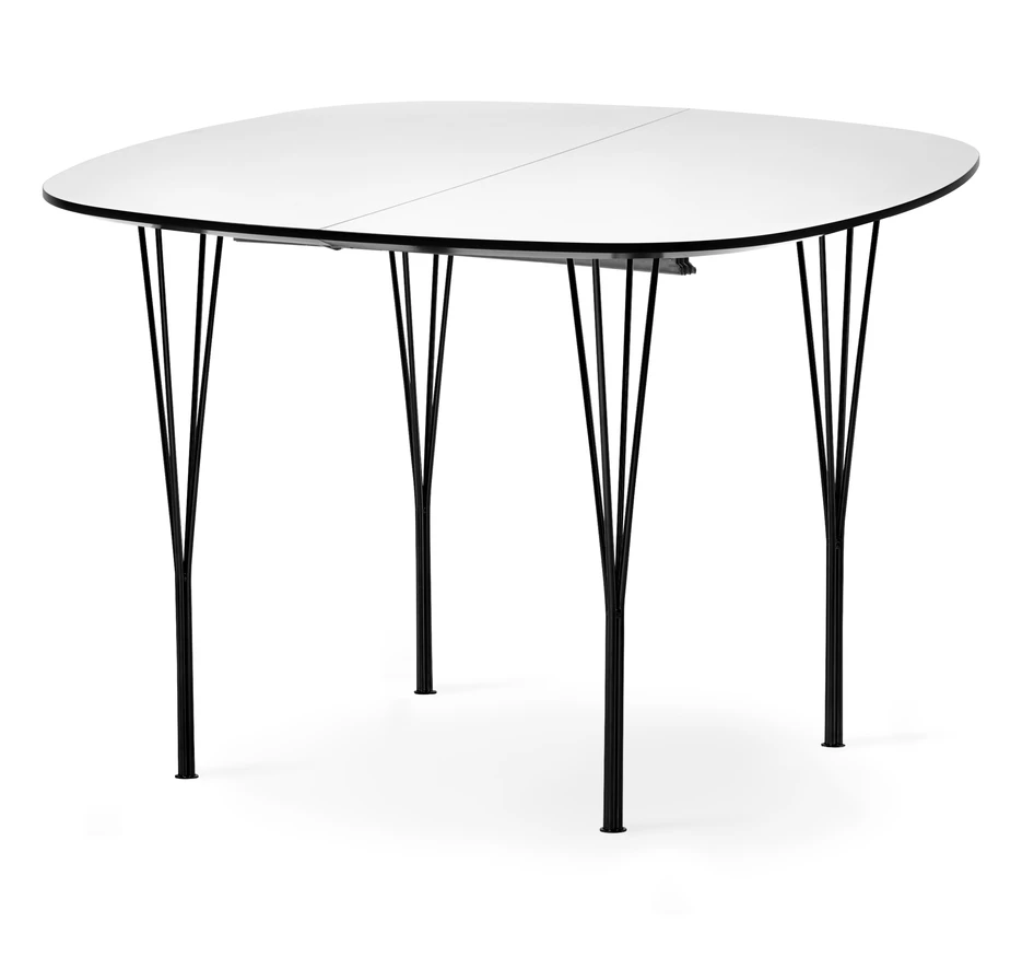 Santino - Matbord, L 100-200 cm - Svart